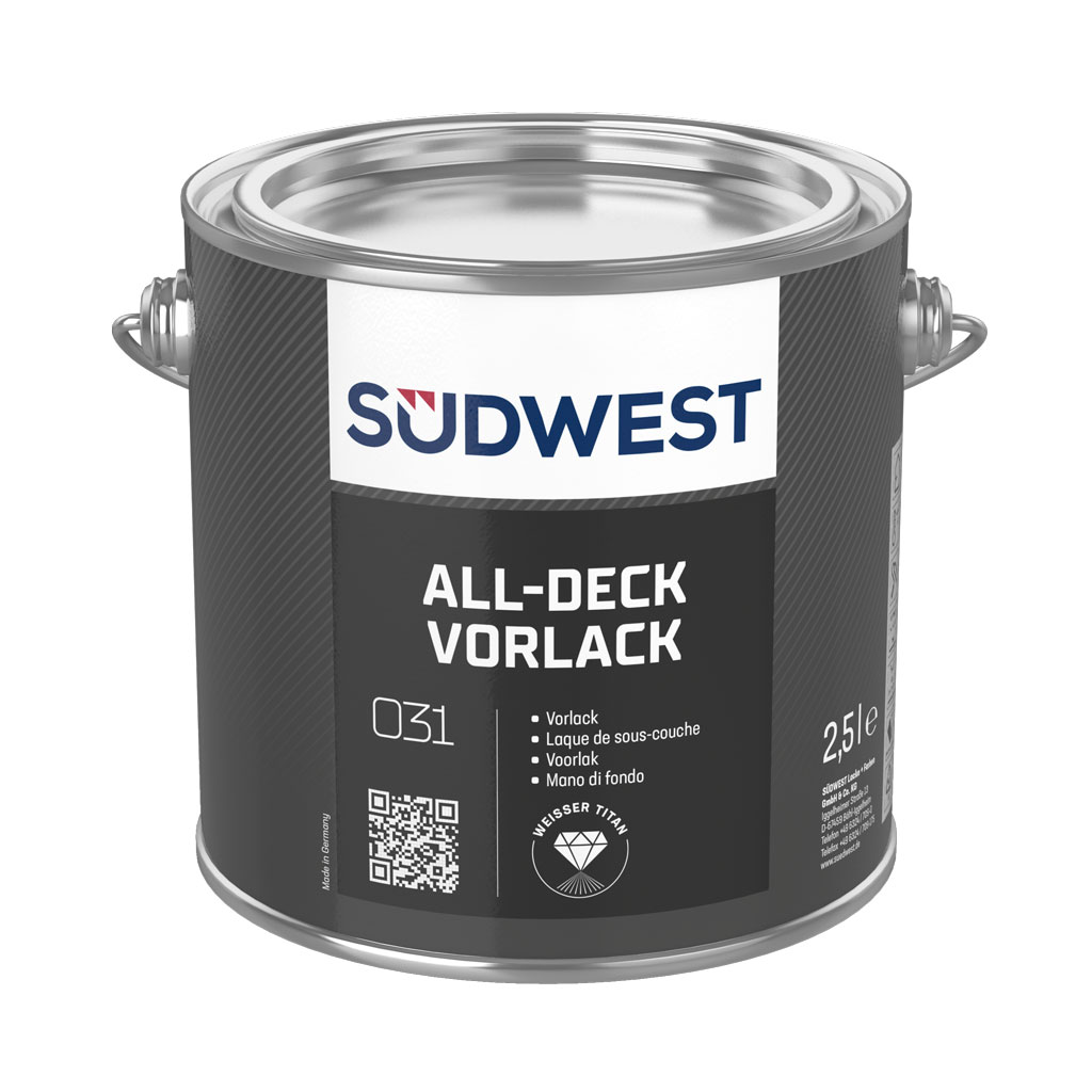 Südwest All-Deck Vorlack Weiß, 750 ml