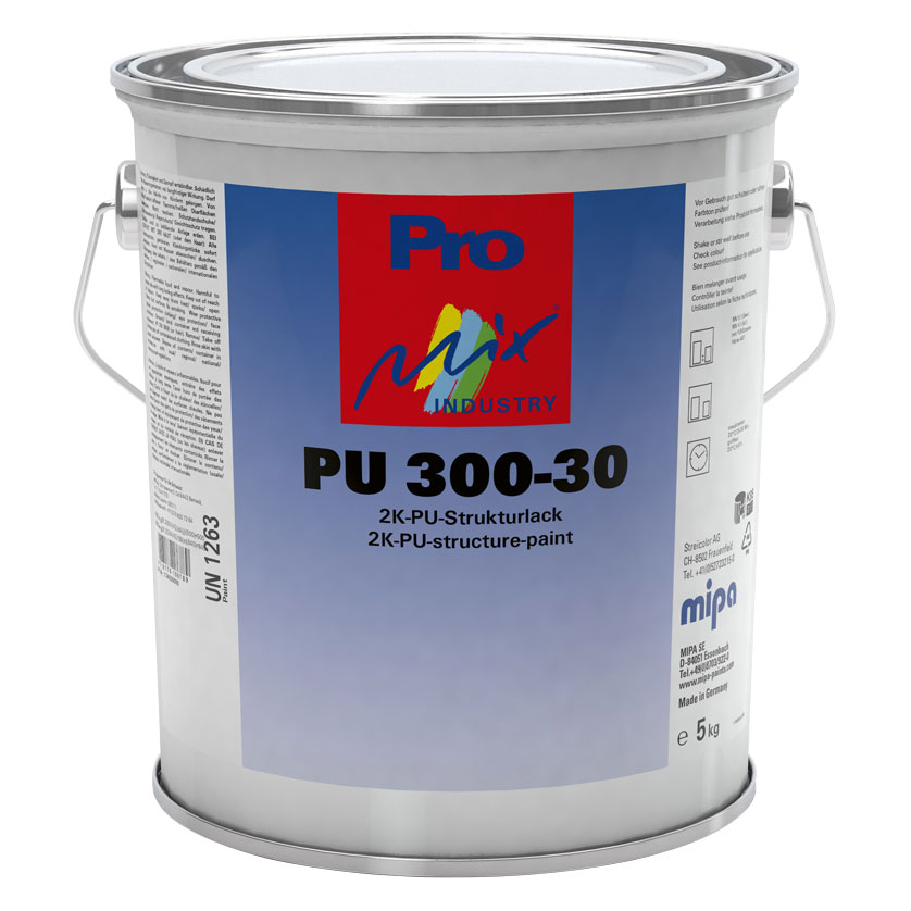 Mipa PU 300-30 2K-PU-Strukturlack Seidenmatt, 5 kg
