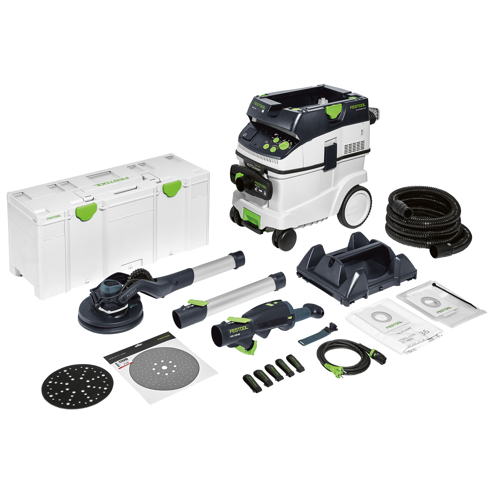 Festool Langhalsschleifer LHS 2 225/CTM 36-Set PLA