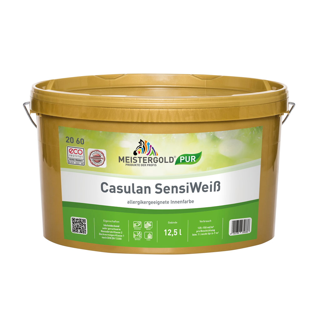 Meistergold Innenwandfarbe Casulan SensiWeiß, 12,5 l