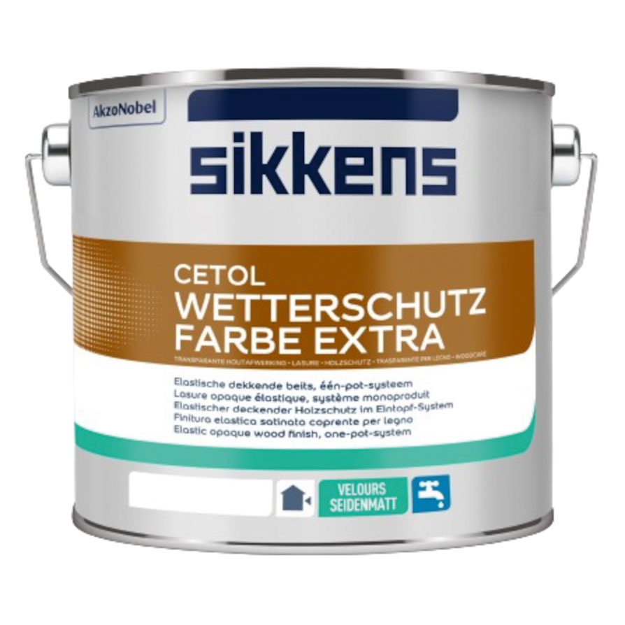 Sikkens Holzschutz Cetol Wetterschutzfarbe Extra, Basis W05, 10 l