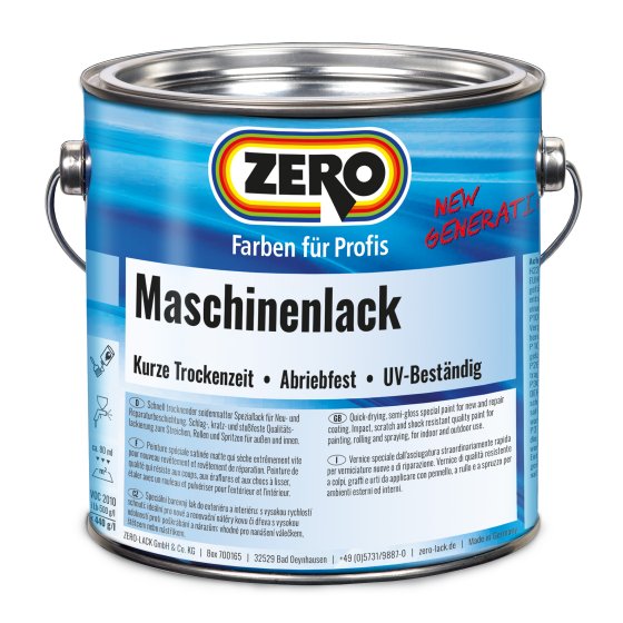 ZERO-LACK Maschinenlack New Generation, Weiß, 750 ml
