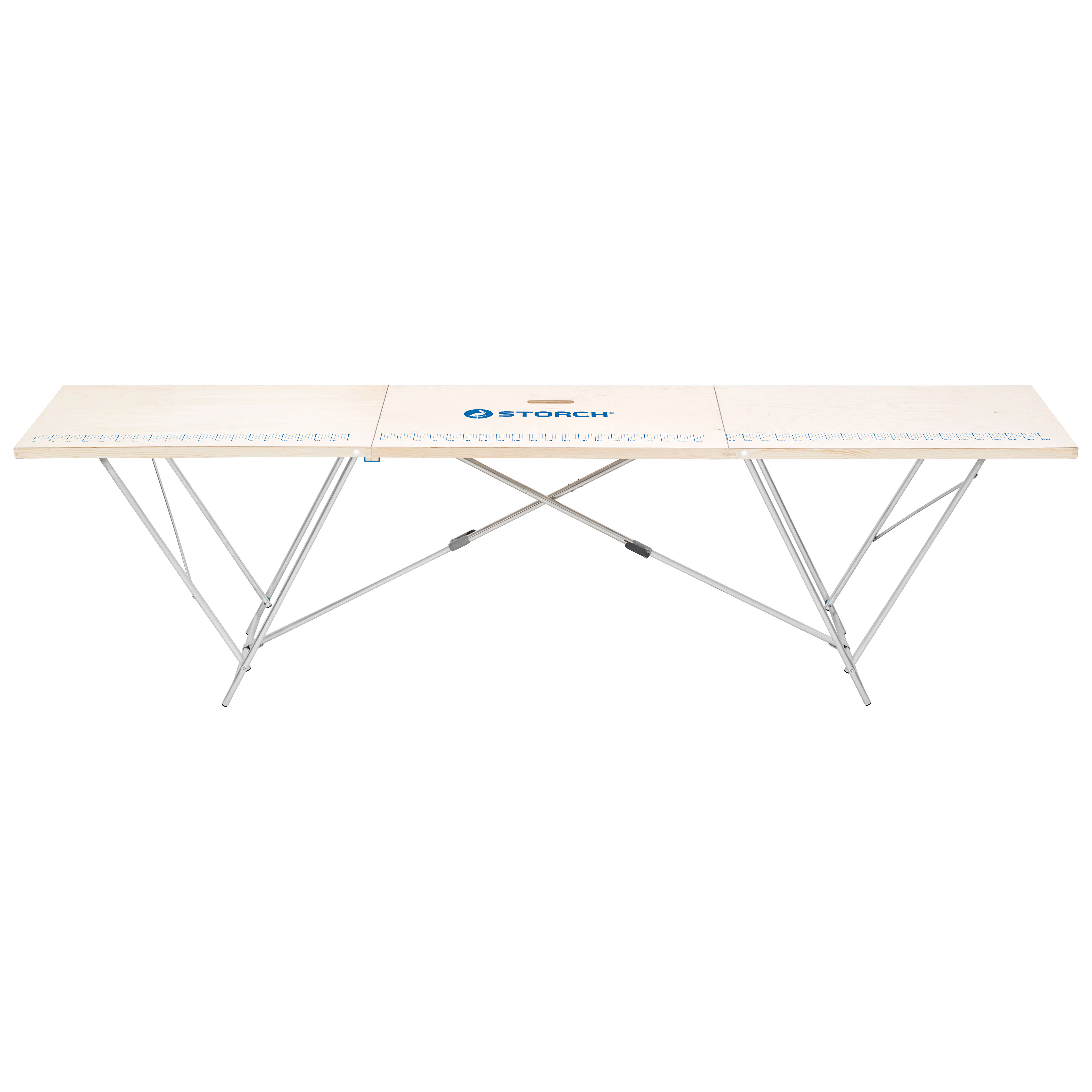 Storch Alu-Tapeziertisch mit Holzrahmen, 60 x 320 cm