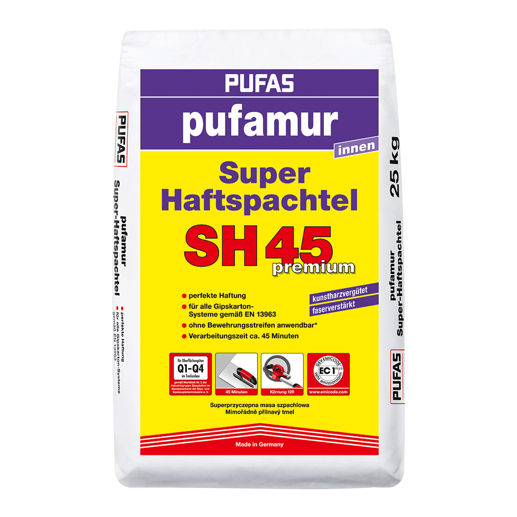 Pufas Pufamur Super-Haftspachtel SH45 Premium, 25 kg