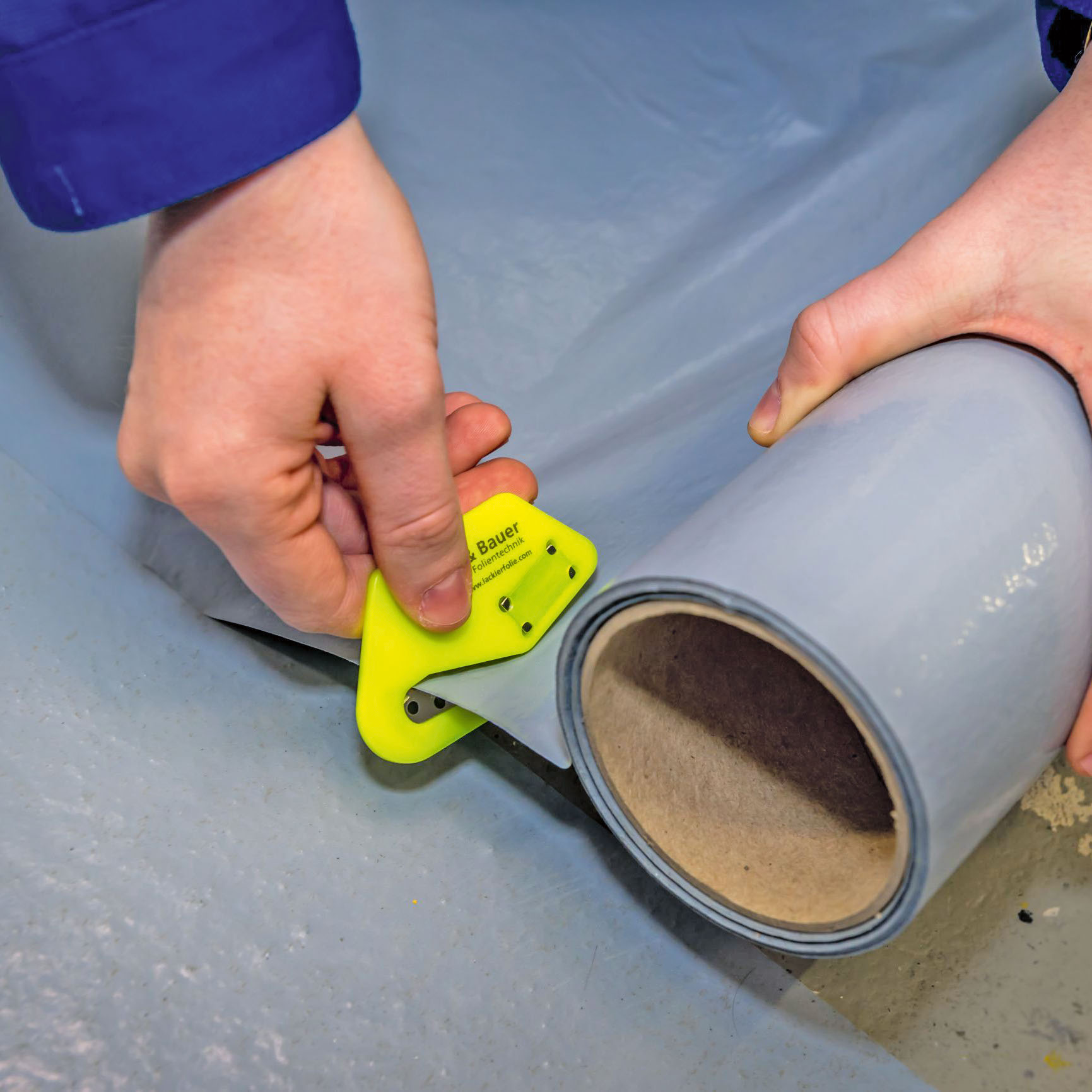 Horn & Bauer Selbstklebende Schutzfolie Opticlean, 70 cm x 30 m