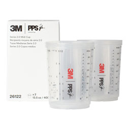 3M Bechersystem PPS 2.0 Becher mit Schraubring, 400 ml