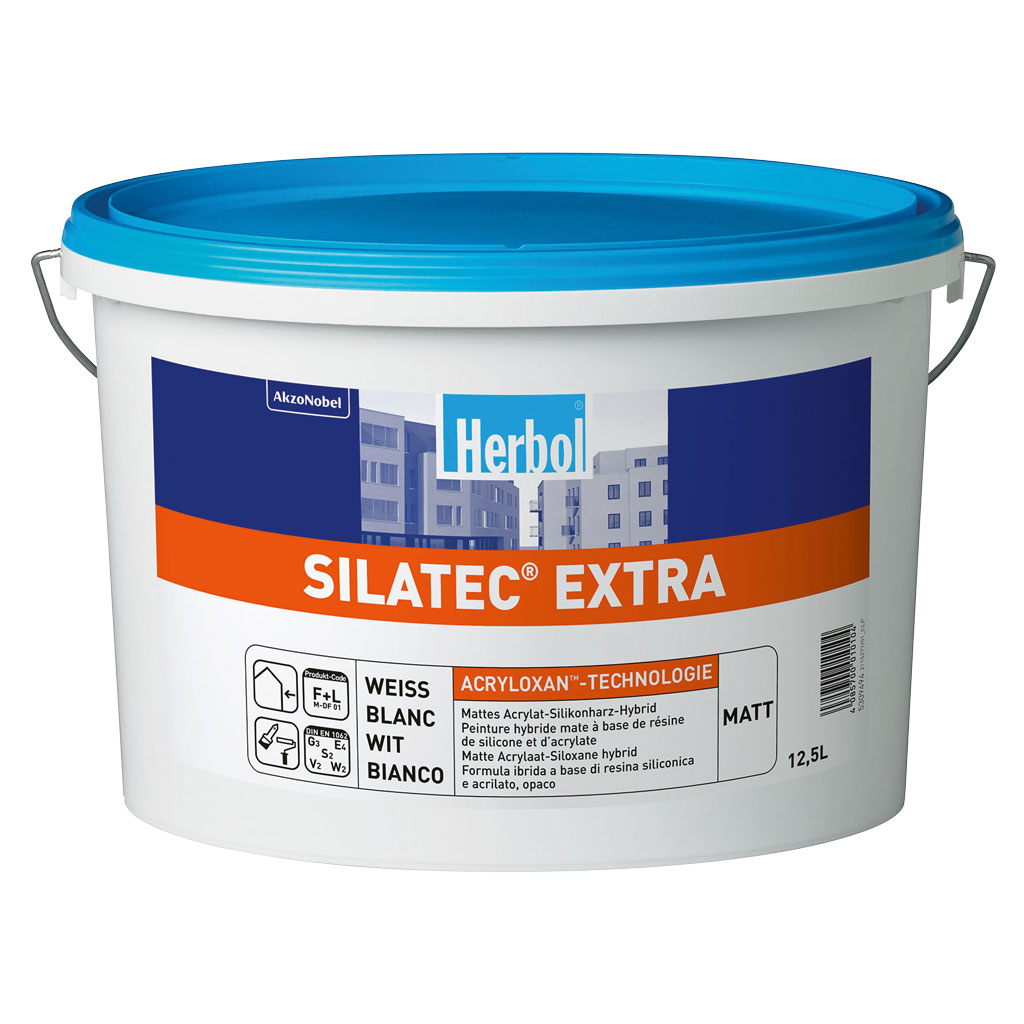 Herbol Fassadenfarbe Silatec Extra, Weiß, 12,5 l