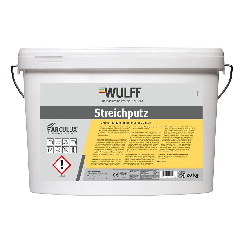 Arculux Streichputz, Weiß, 20 kg
