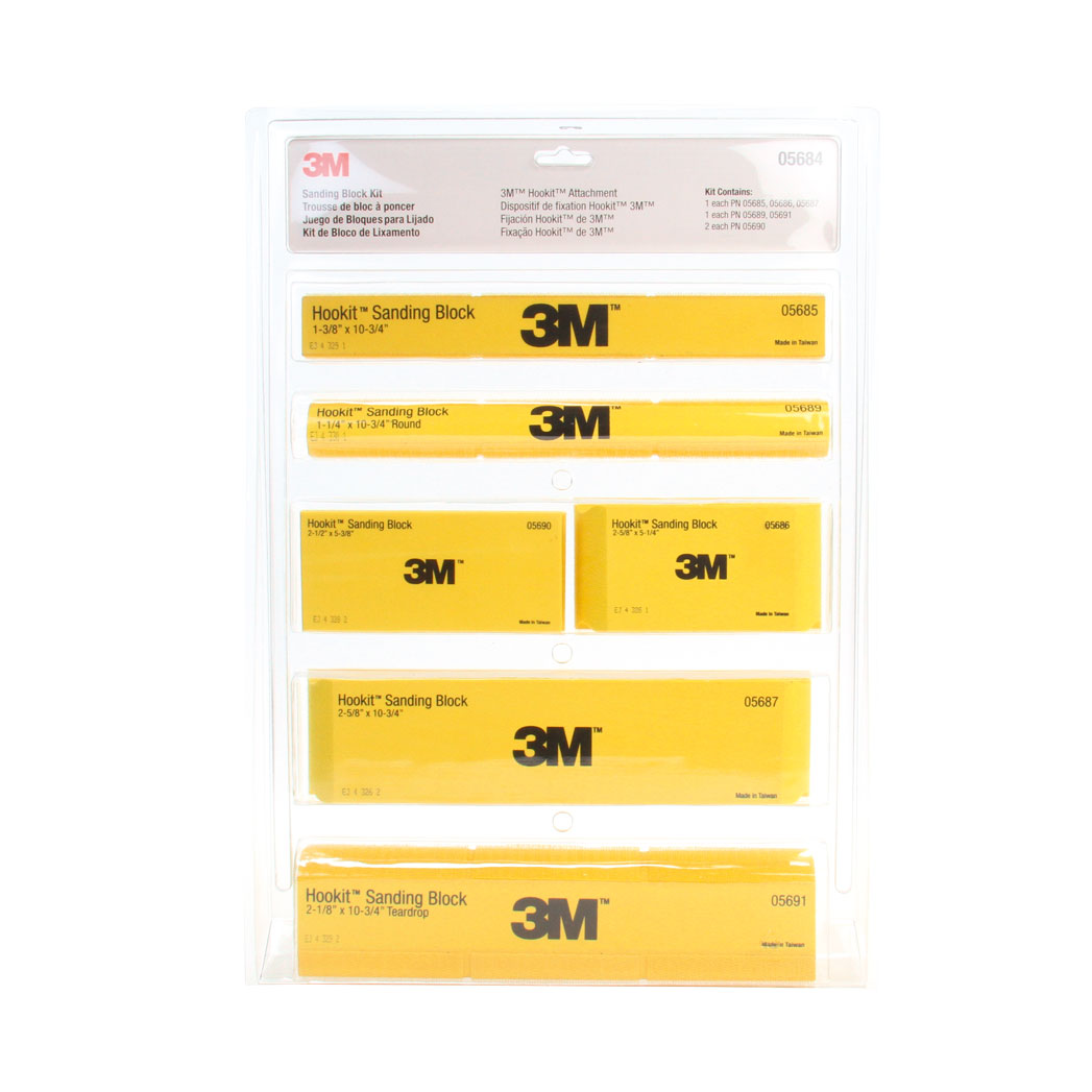 3M Handblock Kit Hookit, Gelb, 61 x 46 cm