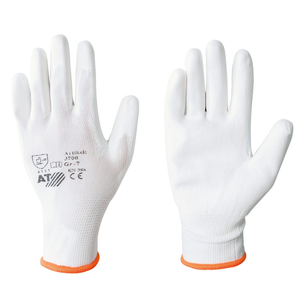 Asatex PU-Handschuhe, Weiß, Größe XXL / 11