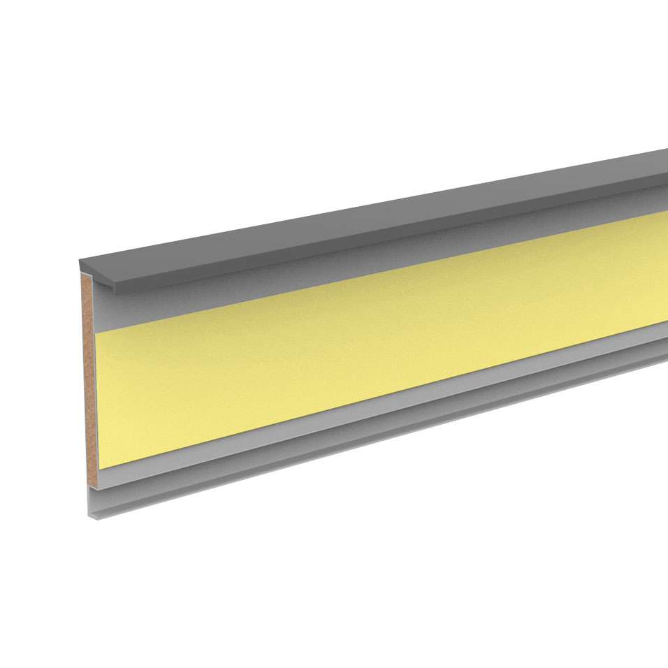 Döllken Design-Teppichkernleiste 60 1147 Dunkelgrau