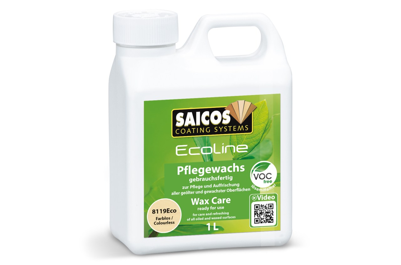 Saicos Ecoline Pflegewachs, Farblos, 1 l