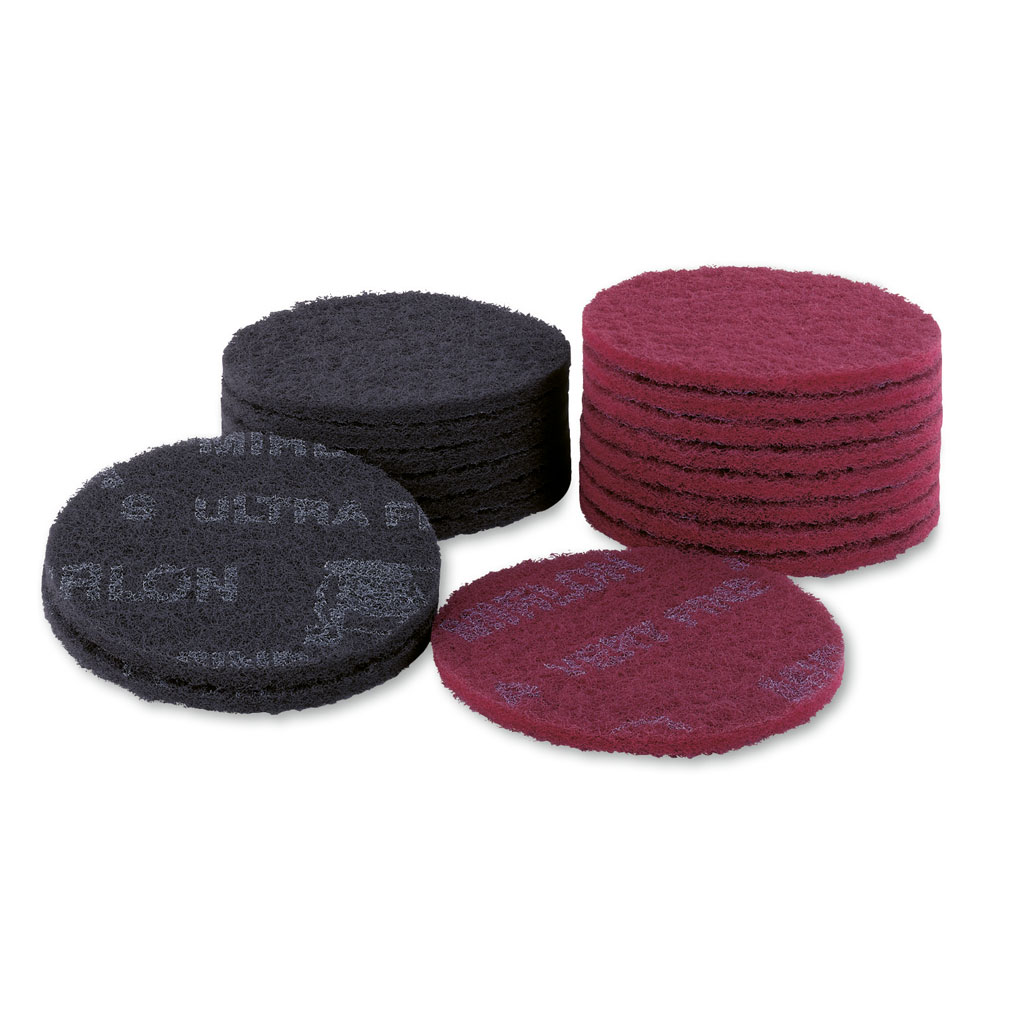 Mirka Mirlon Schleifvlies Scheiben, Ø 150 mm, Rot  P 360, 10er Pack