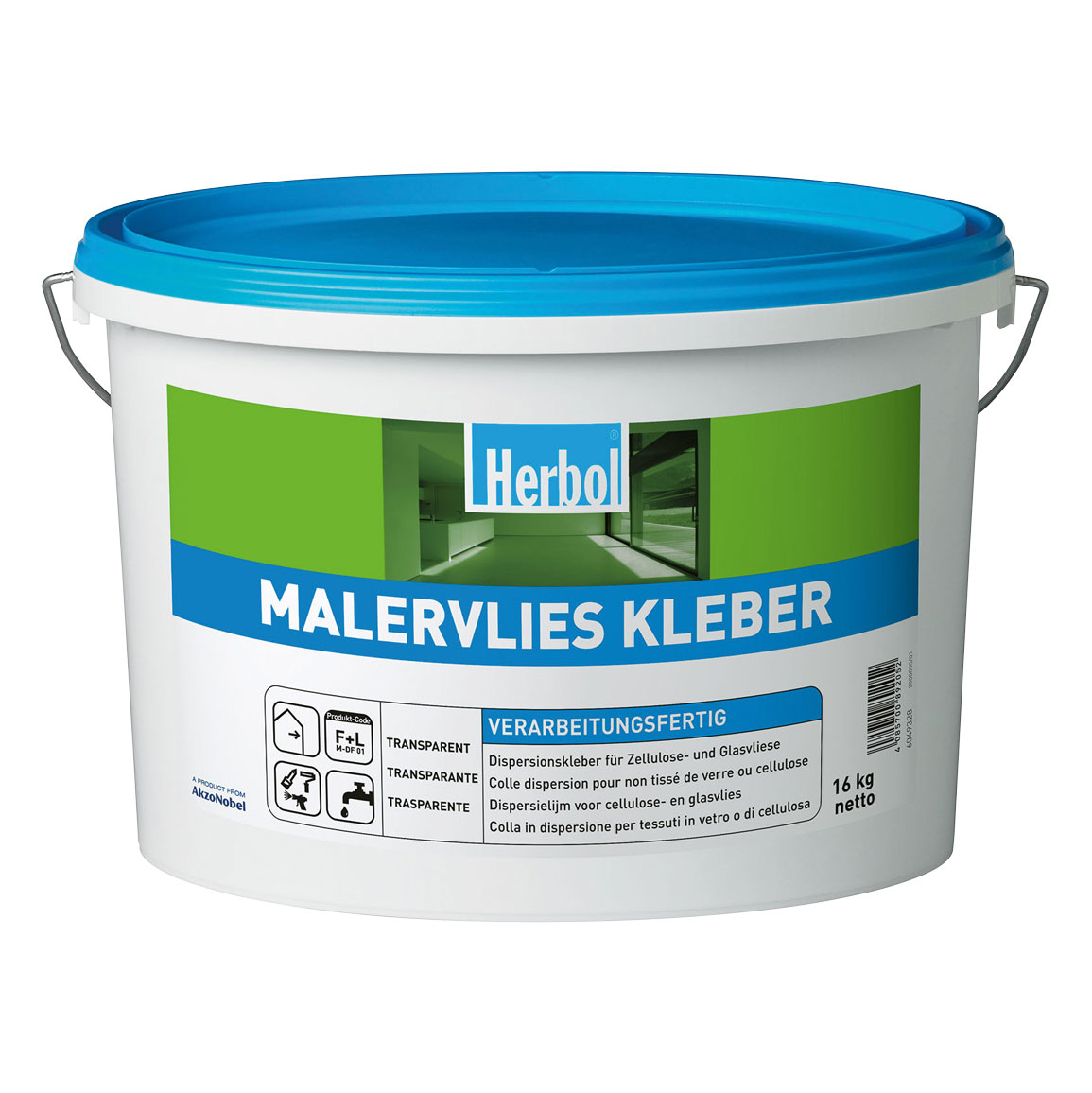Herbol Dispersionskleber Malervlies Kleber, 16 kg