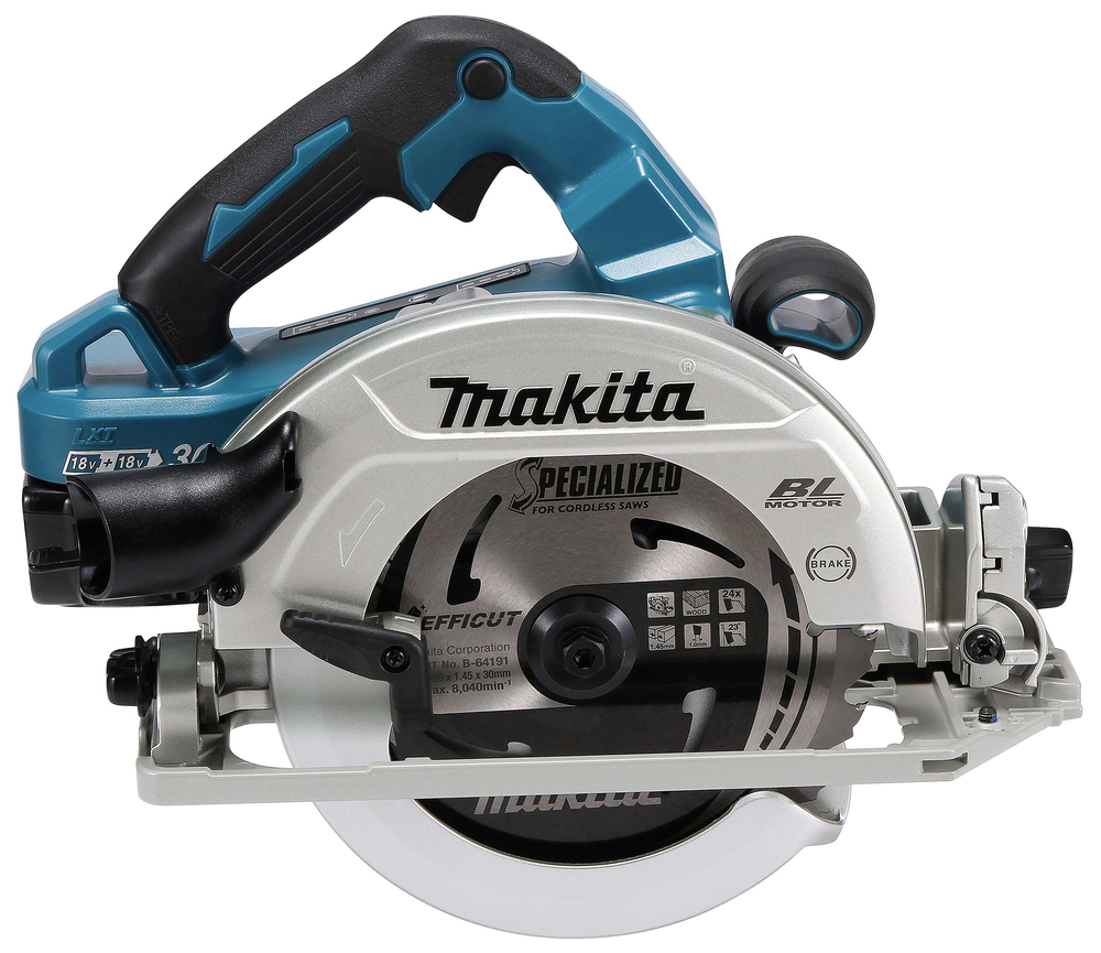Makita Akku-Handkreissäge, 2 x 18V, 62,5 mm, 6.000 min-1
