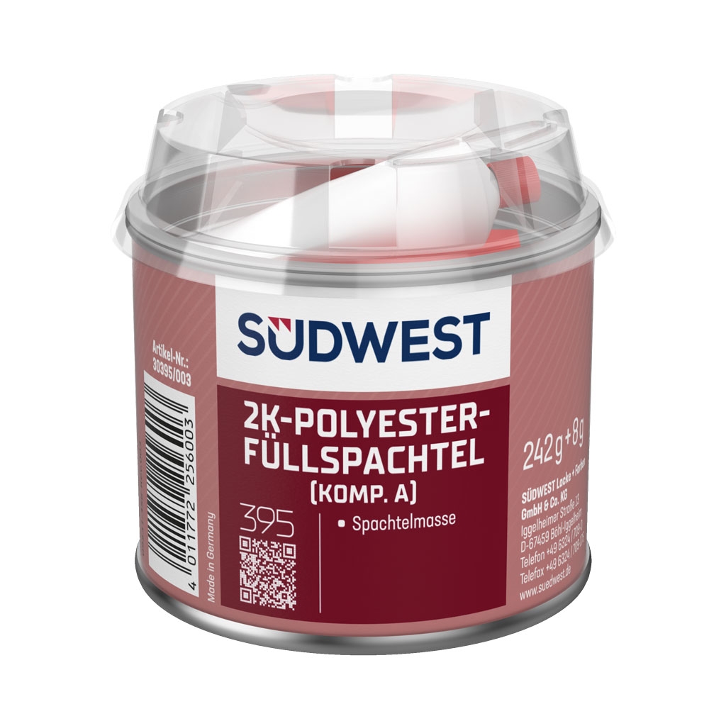 Südwest 2K-Polyester-Füllspachtel, Weiß, 250 g