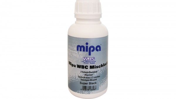 Mipa WBC- Ready Mixed Super Black, Schwarz, 500 ml