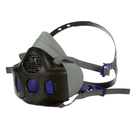 3M Secure Click Halbmasken HF-803SD, Grau, Größe L