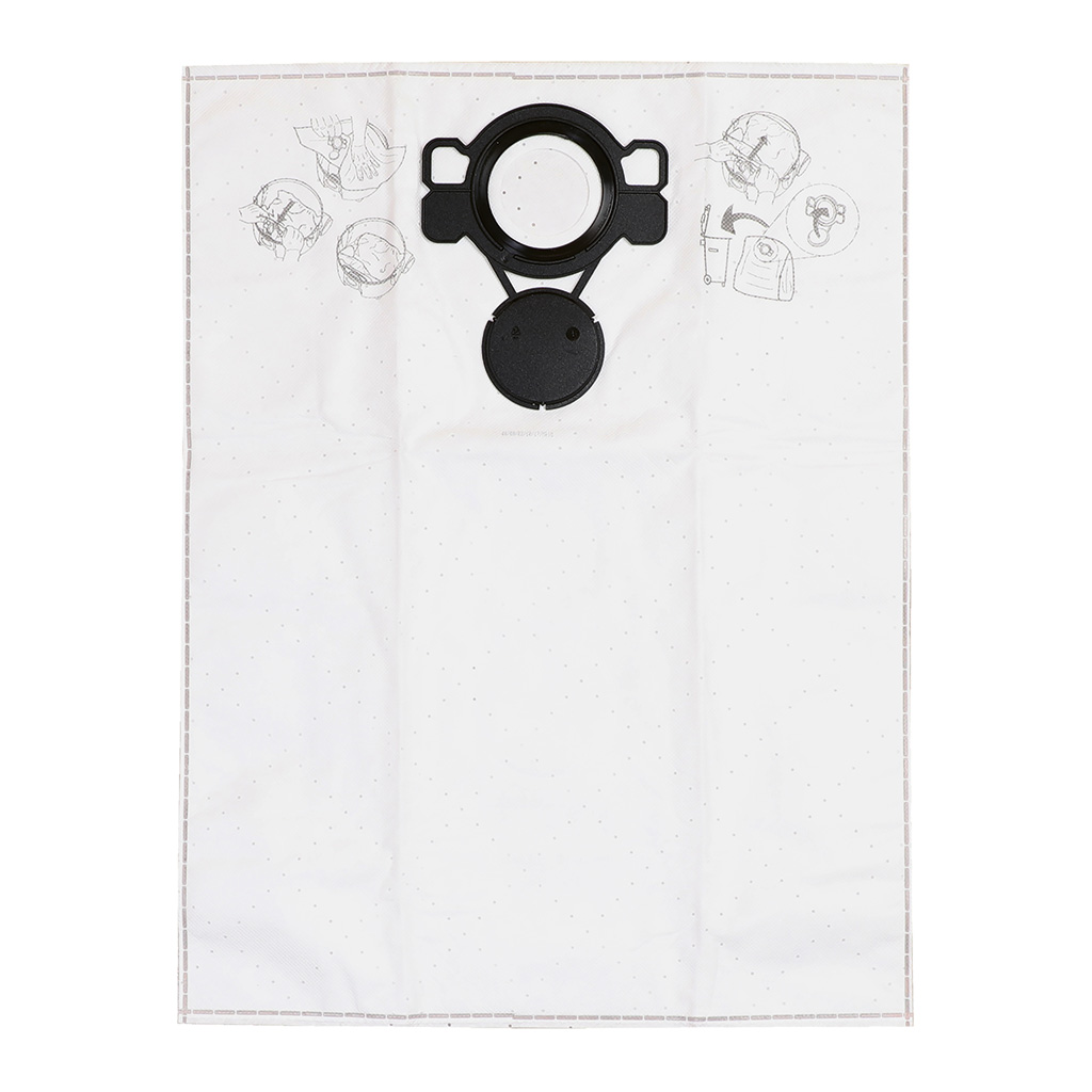 Mirka Fleece-Beutel für Industriestaubsauger 415/915 L + M, 5er Pack