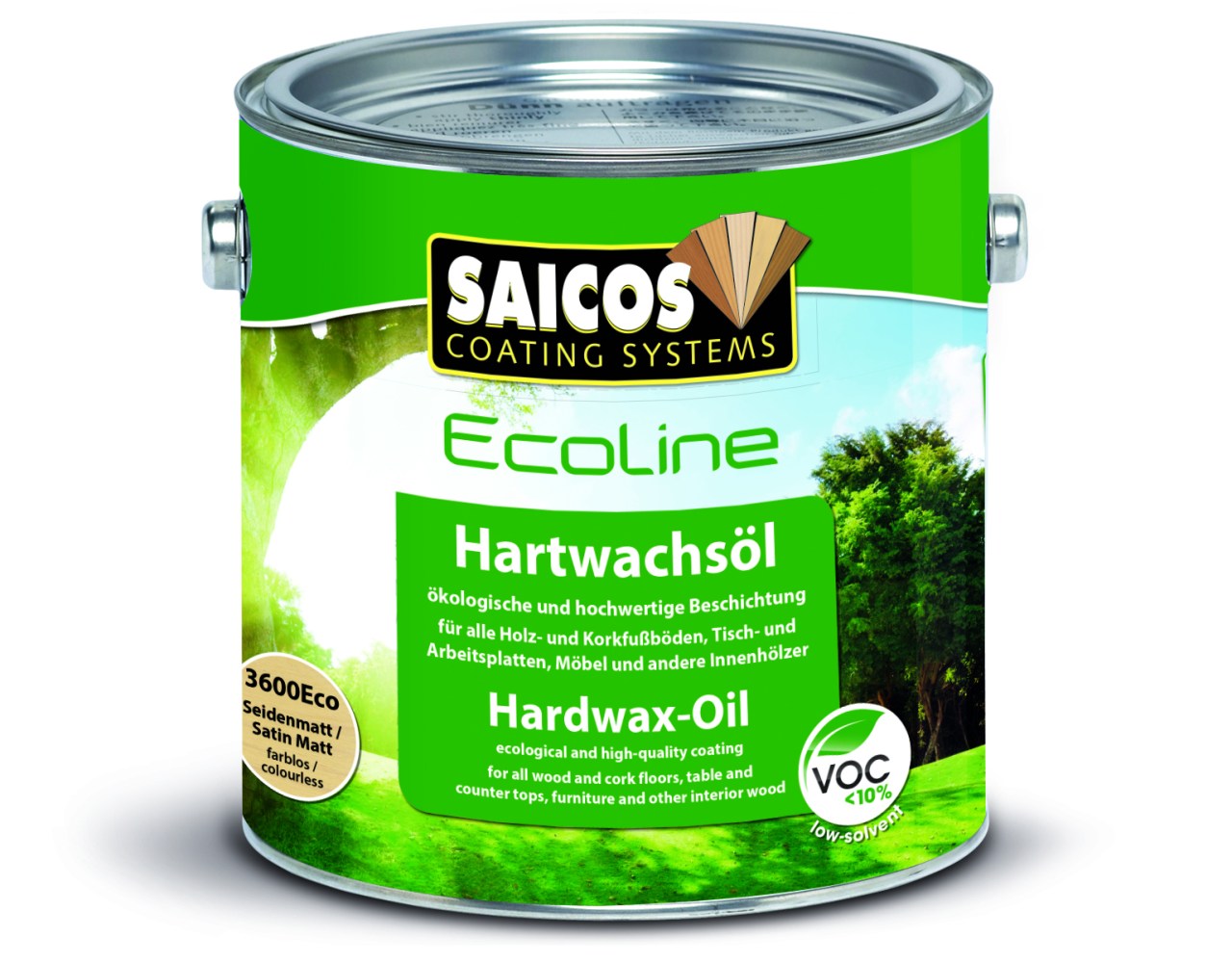 Saicos Ecoline Hartwachsöl, Farblos, Seidenmatt, 750 ml