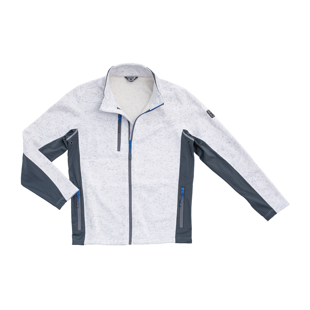 Excess Active Pro Sweatjacke 219 Damenschnitt, Weiß-Melange, Größe XS