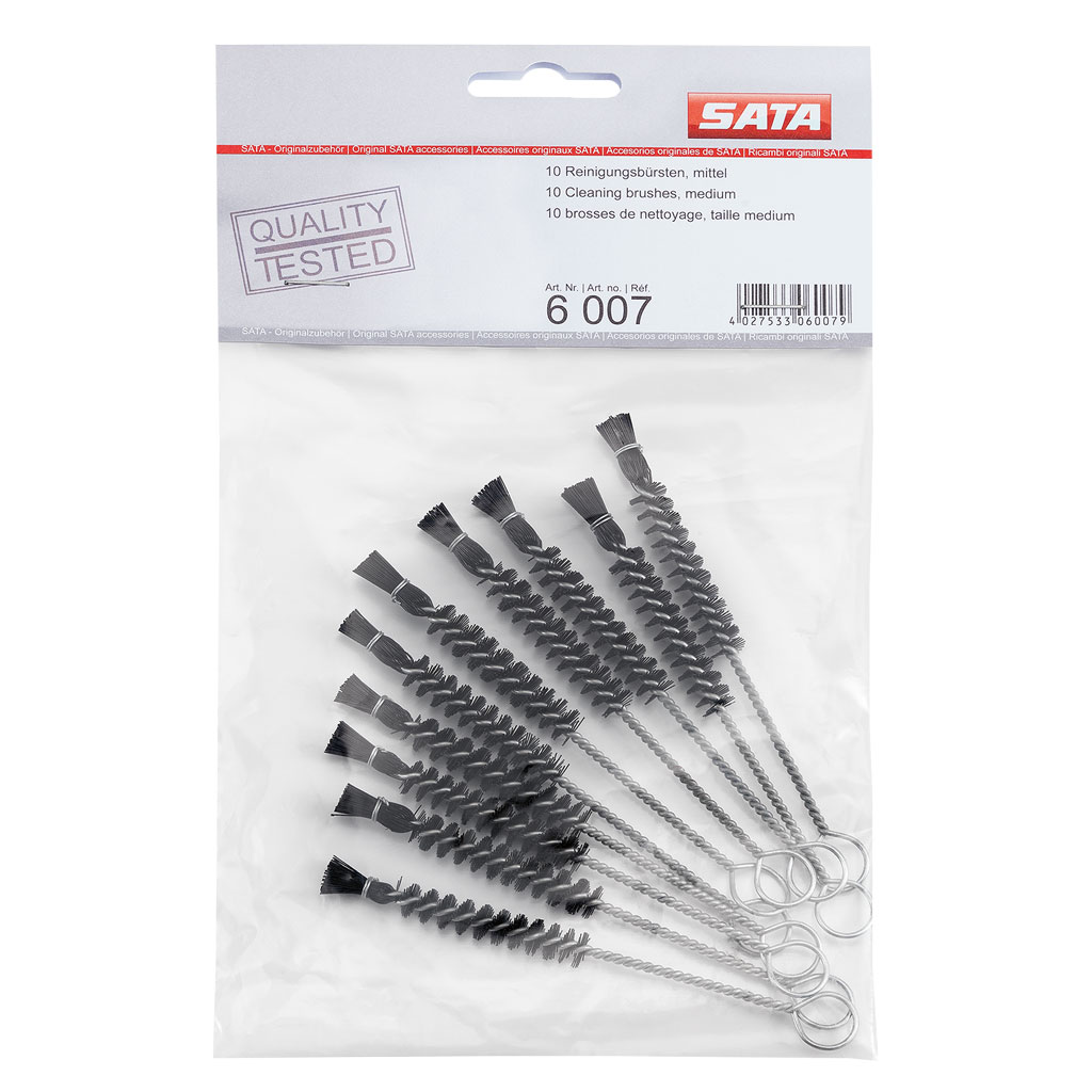 SATA Reinigungsbürste für Lackierpistolen, 10er Pack