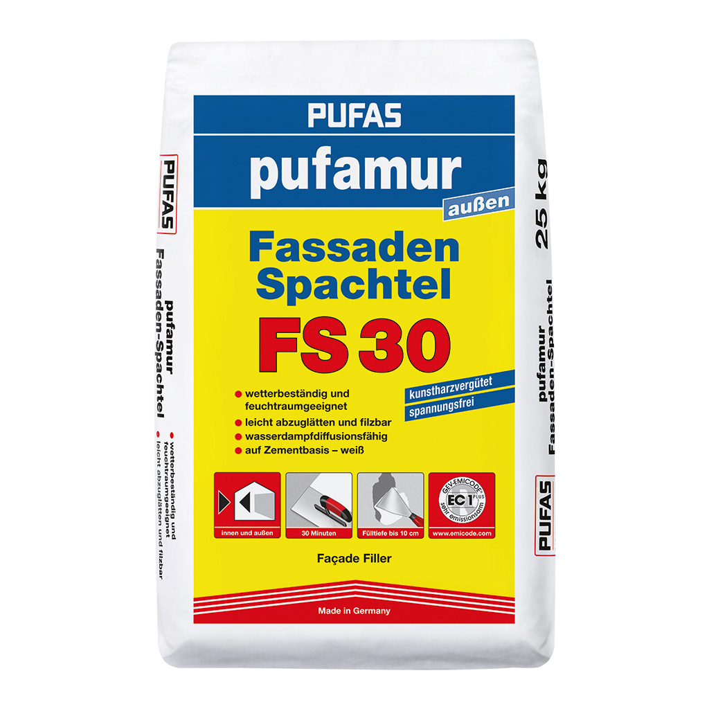 Pufas Pufamur Fassaden Spachtel FS 30, 25 kg