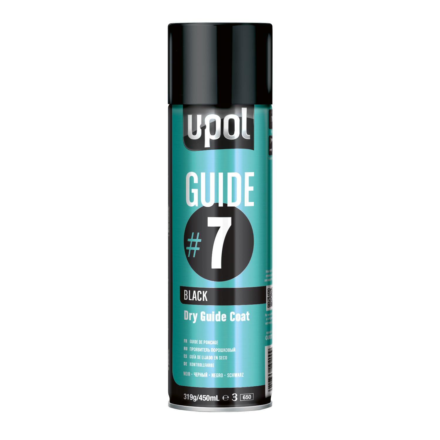 UPOL Trockenes Kontrollpulver Guide#7, Schwarz, 450 ml