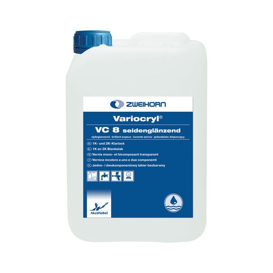 Zweihorn Klarlack Variocryl, VC0, Matt, 20 l
