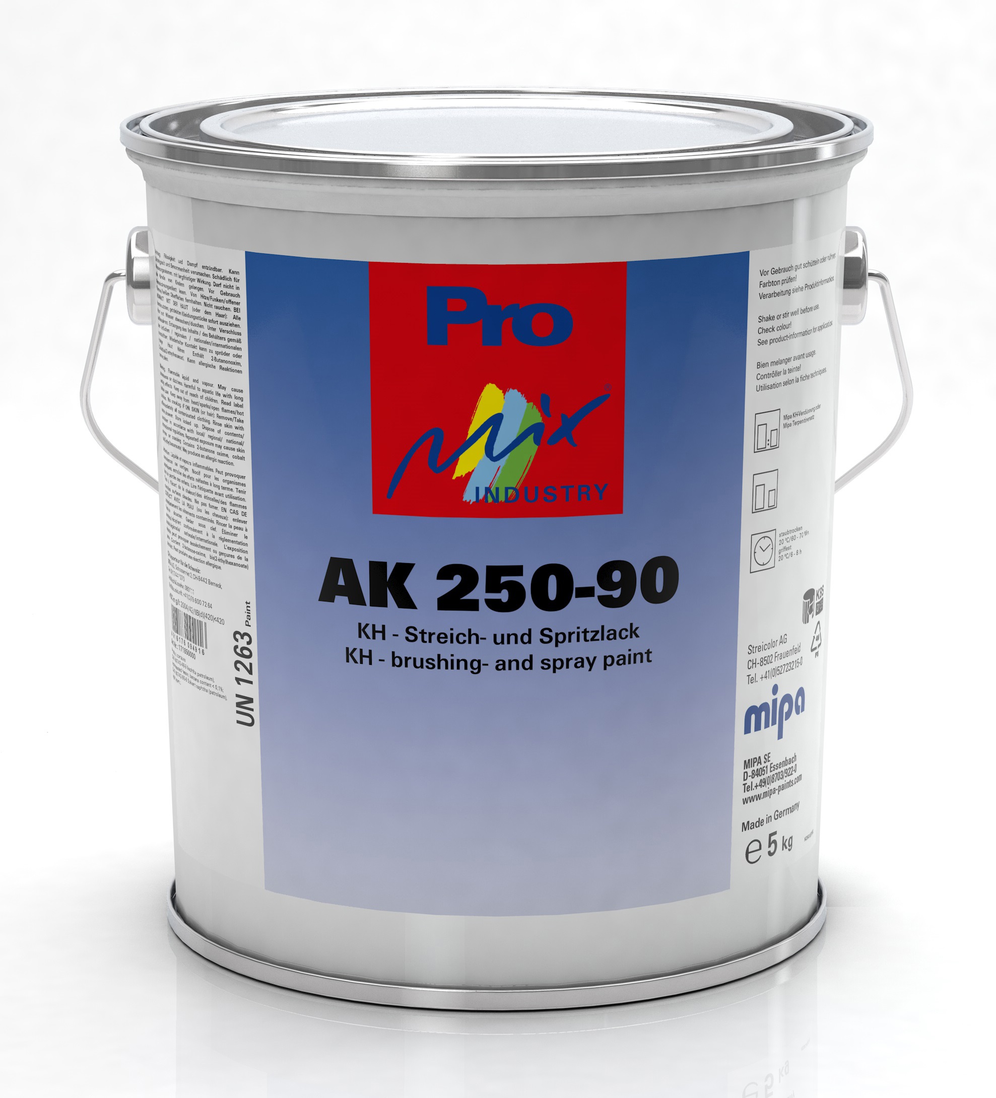 Mipa AK 250-90 KH-Streich-/Spritzlack, Glänzend, 3,7 kg