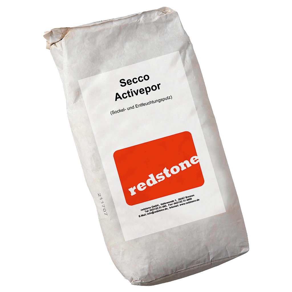 Redstone Sockel- und Entfeuchtungsputz Secco Activepor, 25 kg