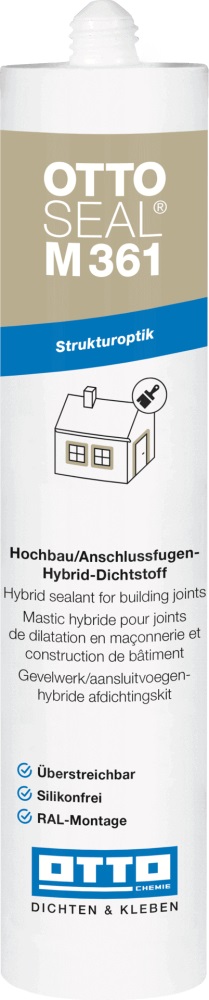 OTTOSEAL Struktur Hybrid-Dichtstoff M361, Weiß, 310 ml