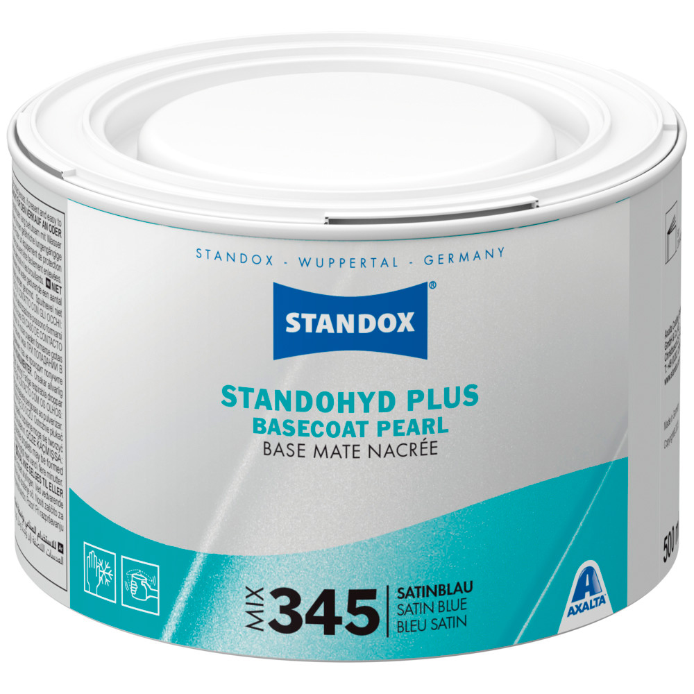 Standox Standohyd Plus Basecoat Pearl, Mix 345, Satinblau, 500 ml