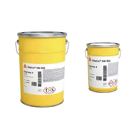 Sika Epoxidharzbeschichtung SikaCor SW-501, Schwarz, 15 kg