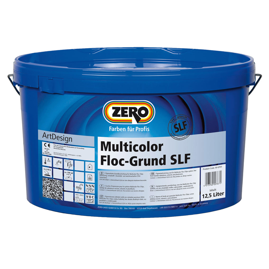 ZERO-LACK Multicolor Floc Grund SLF, Weiß