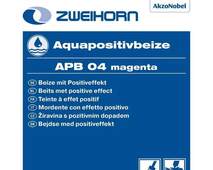 Zweihorn Aquapositivbeize, APB 04, Magenta, 1 l