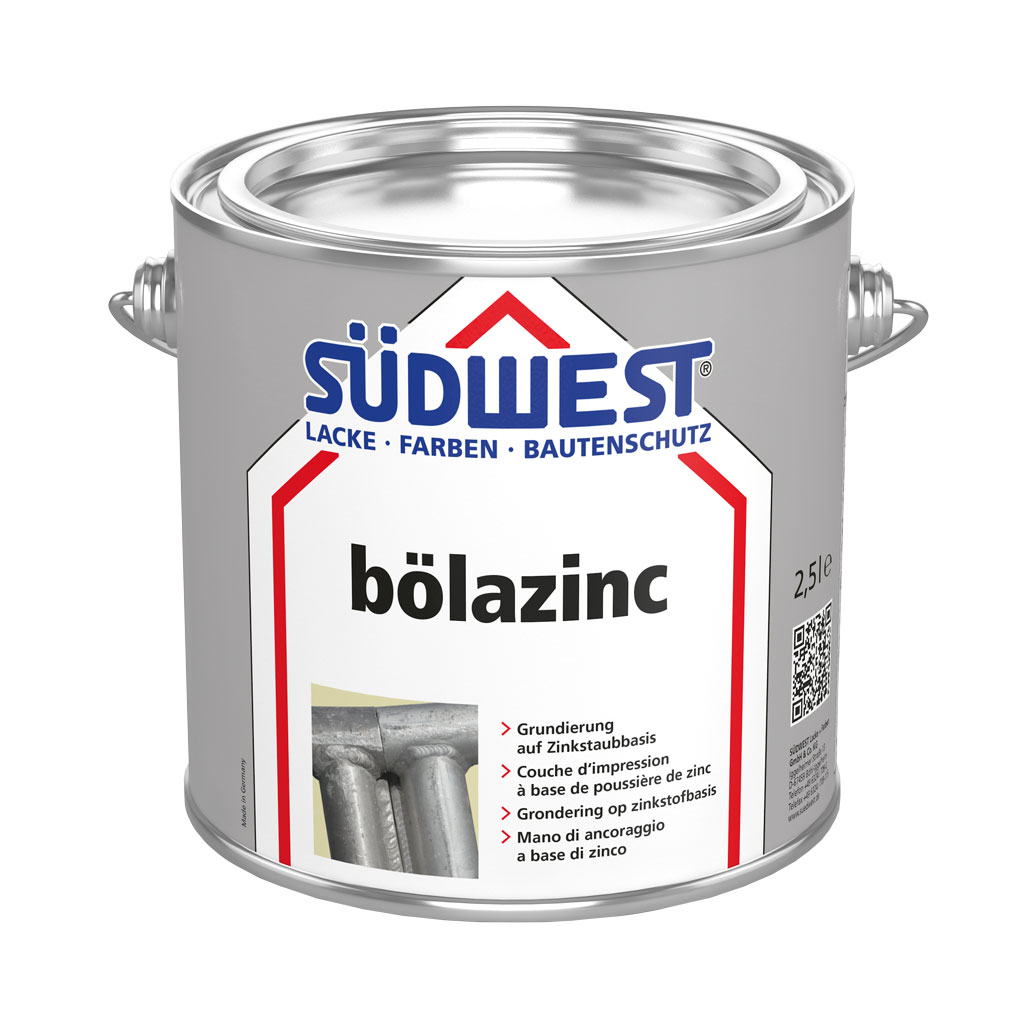 Südwest Bölazinc Grundierung, 7387 Grau, Matt, 2,5 l