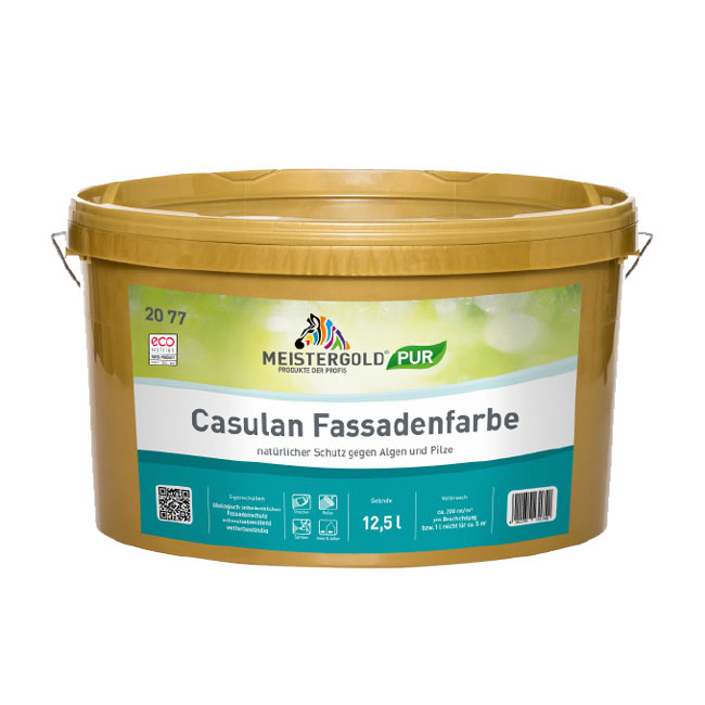 Meistergold Fassadenfarbe Casulan Weiß, 12,5 Liter
