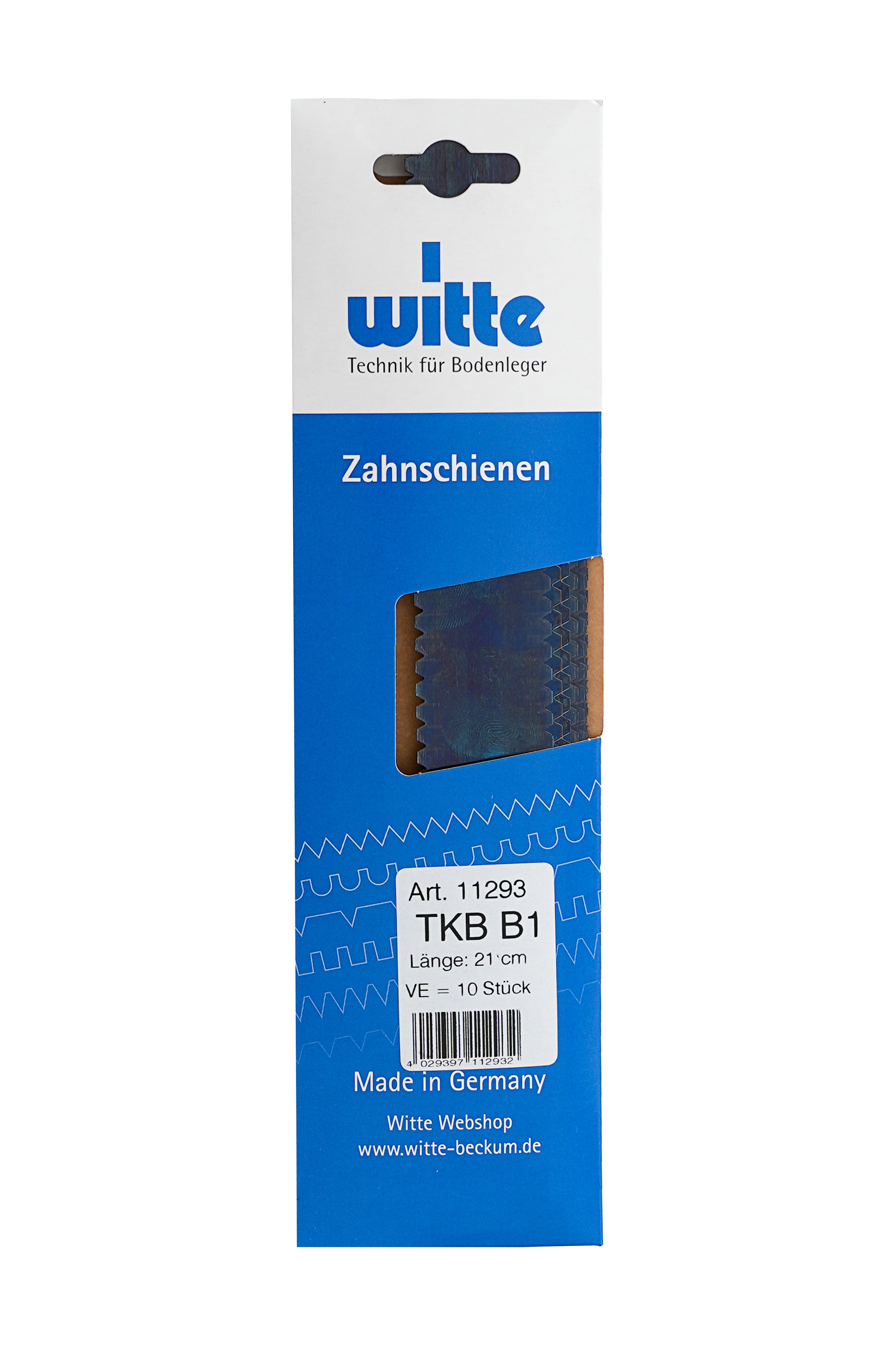 Witte Zahnschienen Z5/B3, 28 cm