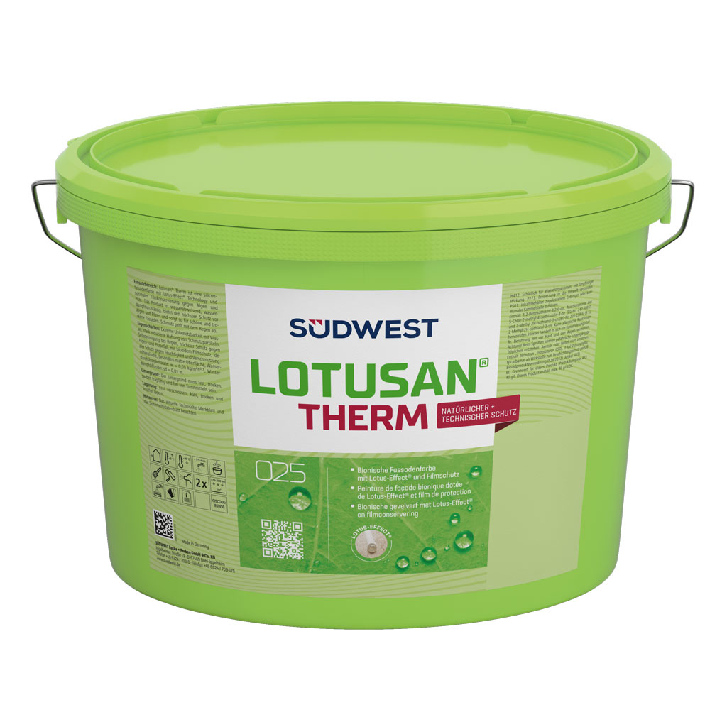 Südwest Fassadenfarbe Lotusan Therm, 9110 Weiß, Matt, 5 l