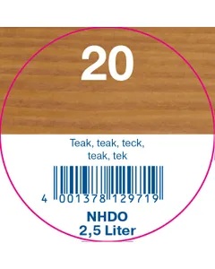 Zweihorn Holzdesign-Öl Naturtrend 20 NHDO, Teak, 2,5 l