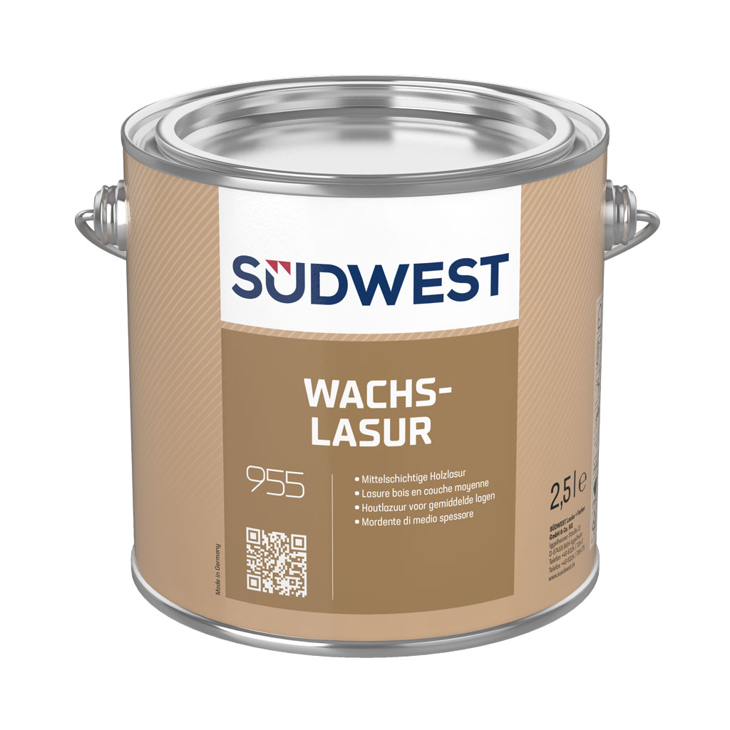 Südwest Wachs-Lasur, 1995 Lichtweiß, Matt, 750 ml