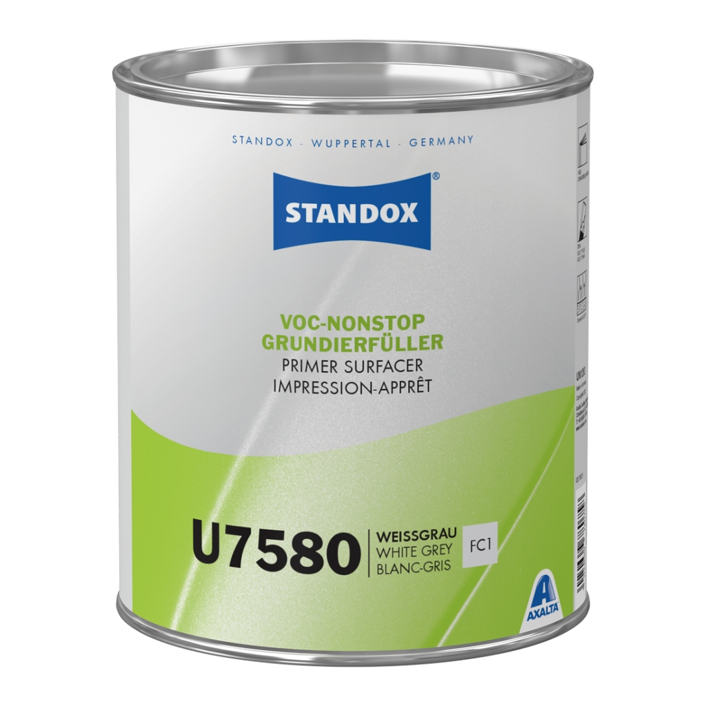 Standox GrundierfÃ¼ller VOC Nonstop U7580, Grau, 3,5 l