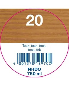 Zweihorn Holzdesign-Öl Naturtrend 20 NHDO, Teak, 750 ml