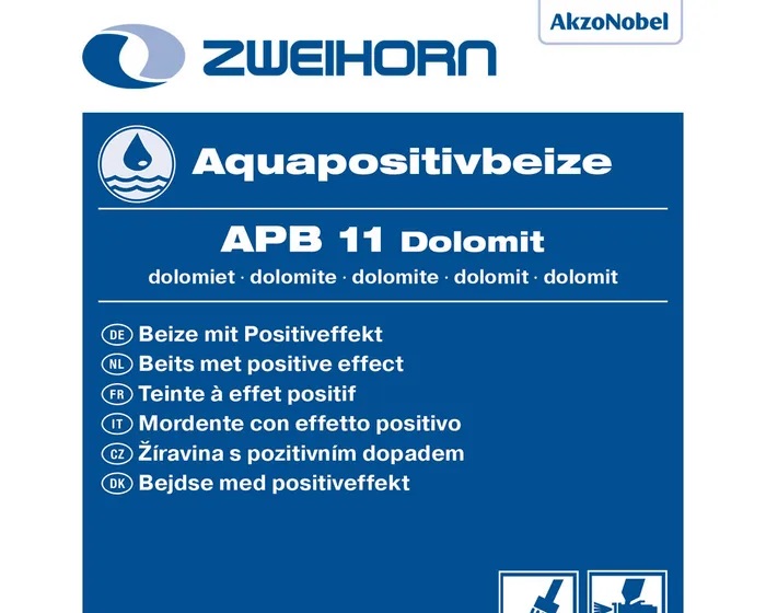 Zweihorn Aquapositivbeize, APB 11, Dolomit, 1 l