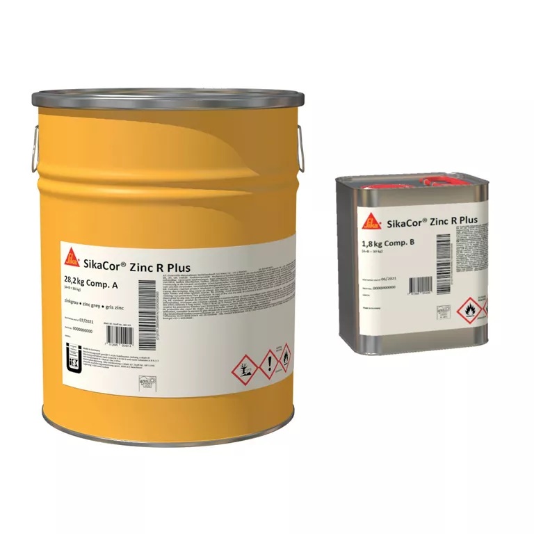 Sika Grundbeschichtung SikaCor Zinc R Plus, Zinkgrau, 30 kg