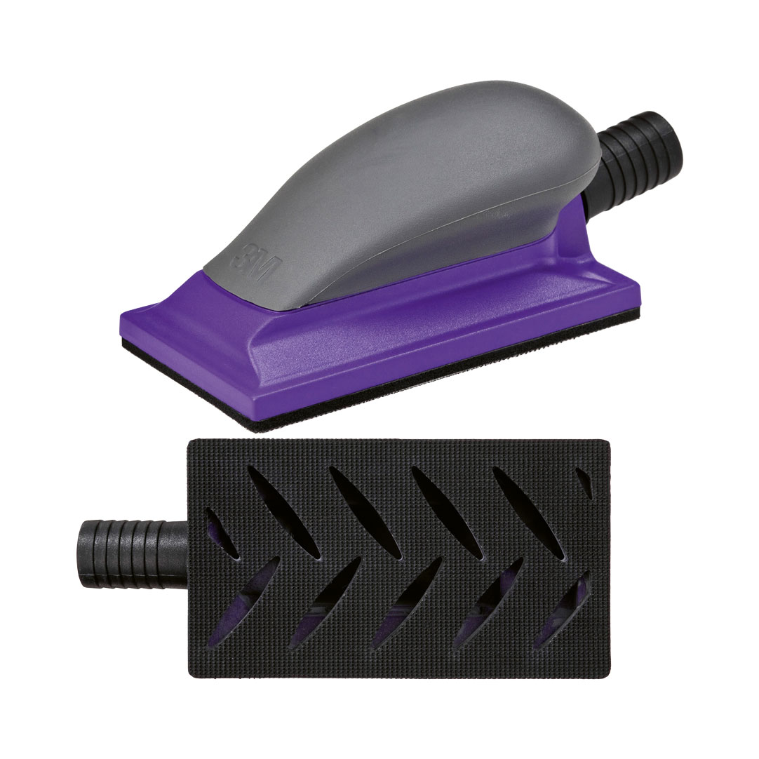 3M Hookit Premium Handblock, Lila, 115 x 225 mm