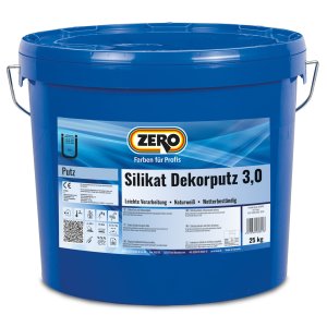 Zero Silikat Dekorputz 3 mm, Weiß