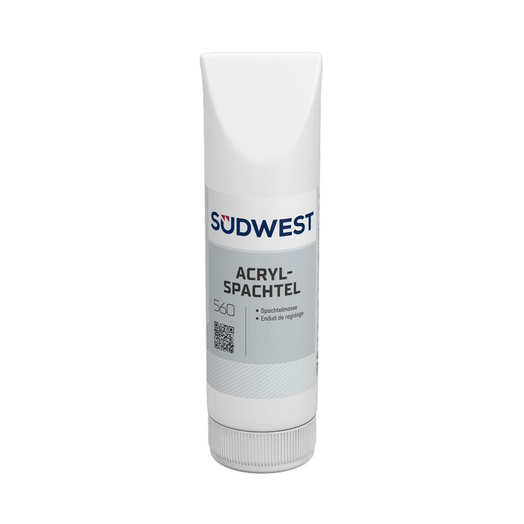 Südwest Acryl-Spachtel, 9110 Weiß, Matt, 400 g