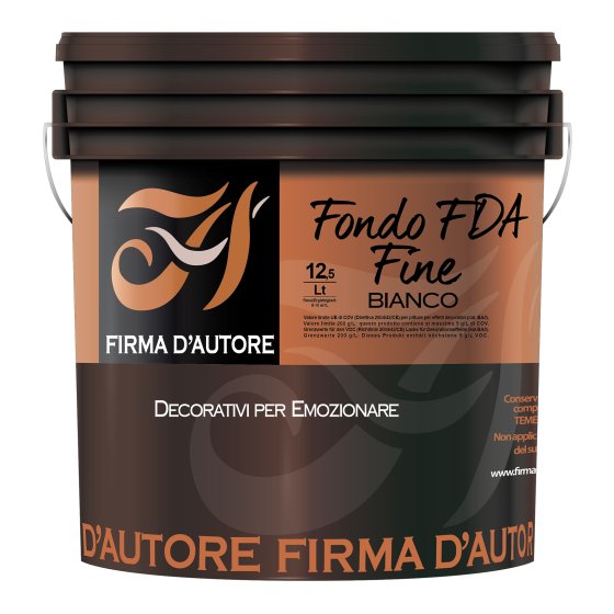 Firma D'Autore Feinquarz-Grundierung Fondo Fine bianco, Weiß, 2,5 l